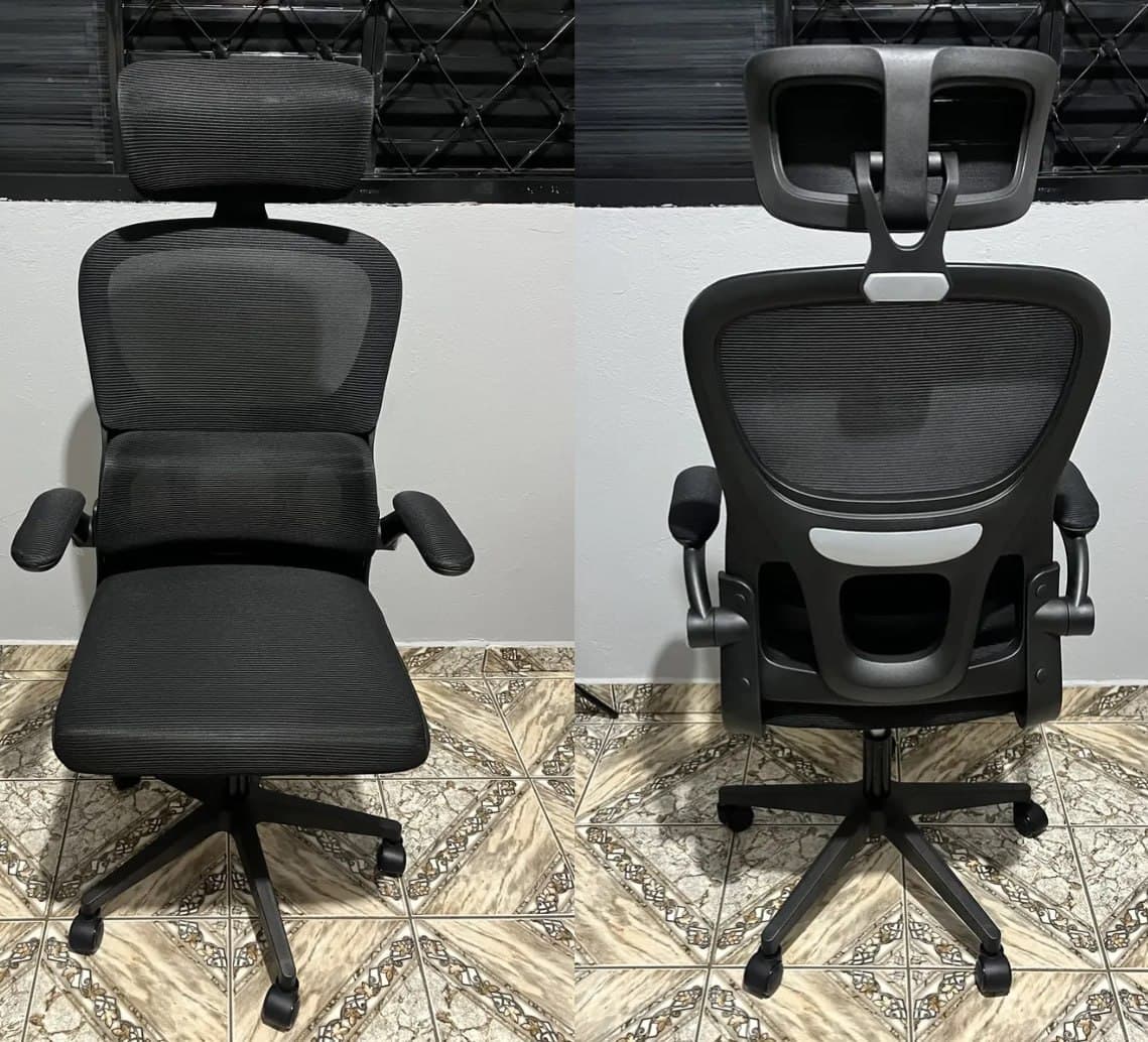 Cadeira Escritório Ergonômica Giratória com Apoio Lombar da Python Fly