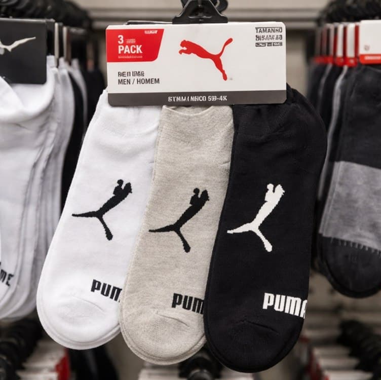 Kit 6 Pares Meias Invisível Puma Sapatilha Adulto Original